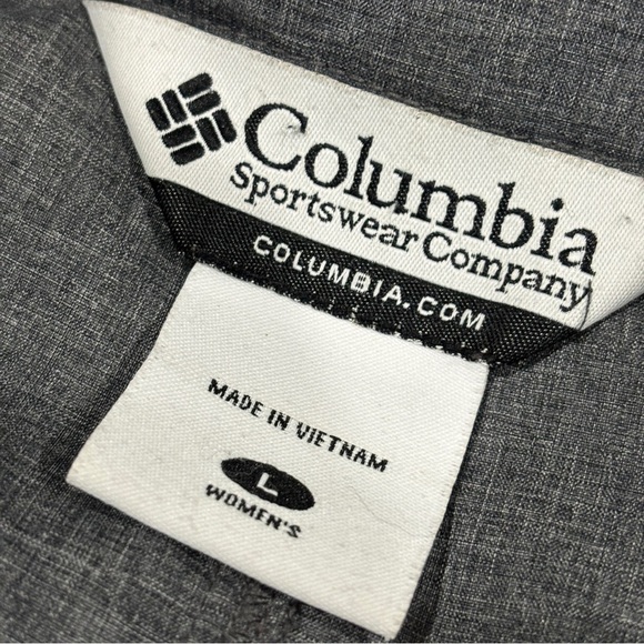 Columbia Soft Shell Hooded Full Zip Jacket Lightweight Pockets Windbreaker Large - Picture 5 of 11
